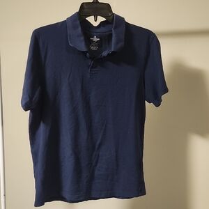 ⭐ Mountain Ridge Men's Classic Navy Polo Shirt Size S Breathable Casual Summer